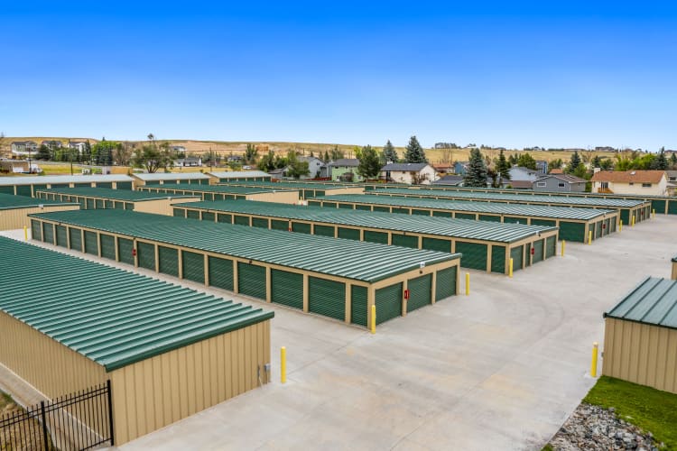 Outside units at Storage Star Cheyenne in Cheyenne, Wyoming