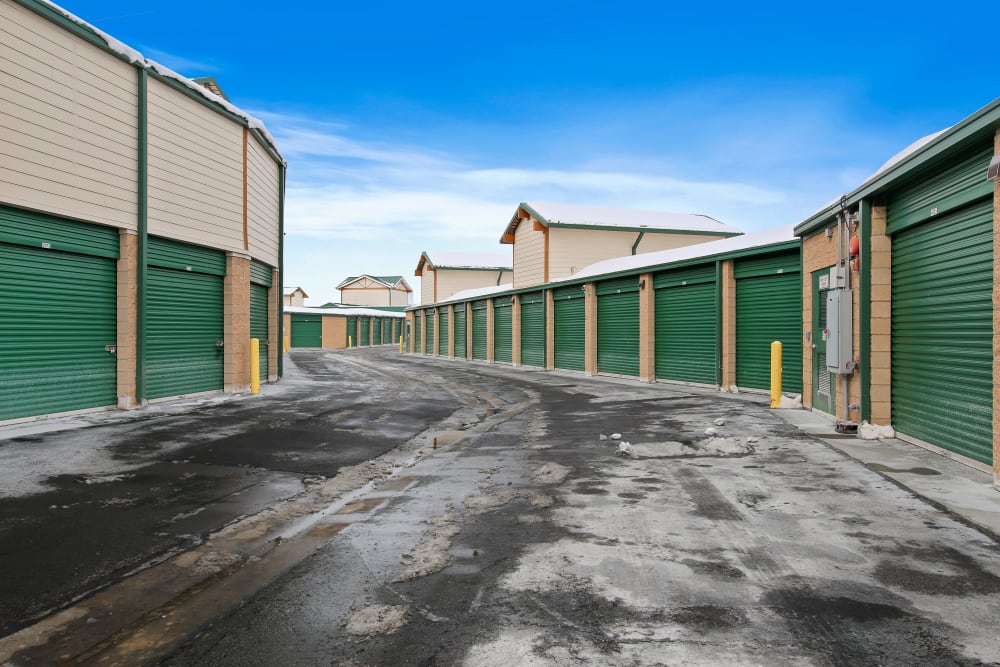 Exterior of outdoor units at Storage Star Park City in Park City, Utah