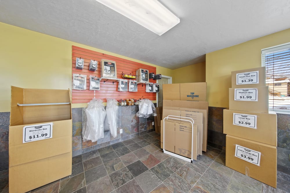 Interior of the leasing office at Storage Star Fairfield in Fairfield, California