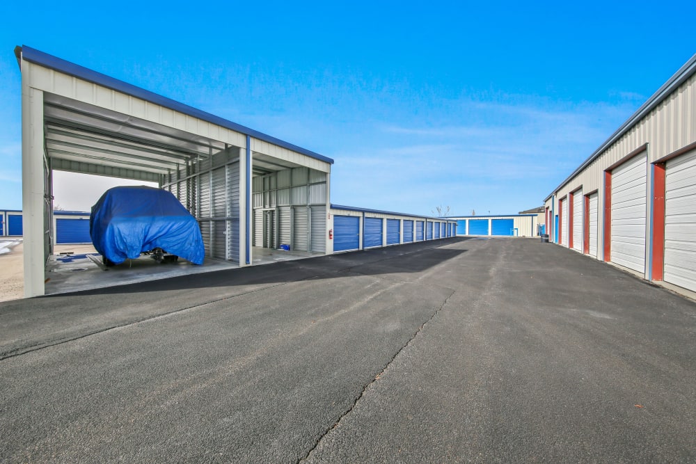 Covered parking spaces at Storage Star Fairfield in Fairfield, California