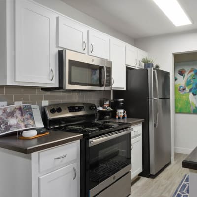 Modern kitchen at Crestone at Shadow Mountain in Phoenix, Arizona