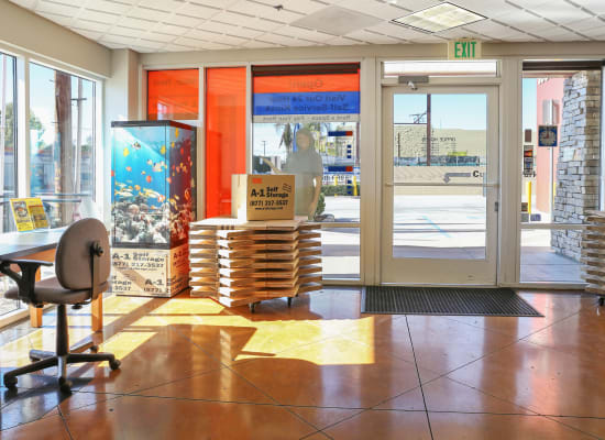 Leasing office at A-1 Self Storage in North Hollywood, California