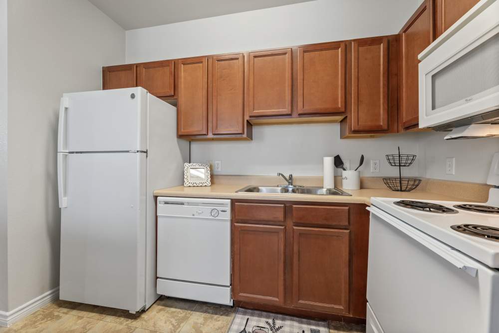 Modern kitchen room at Costa Ibiza in Houston, Texas