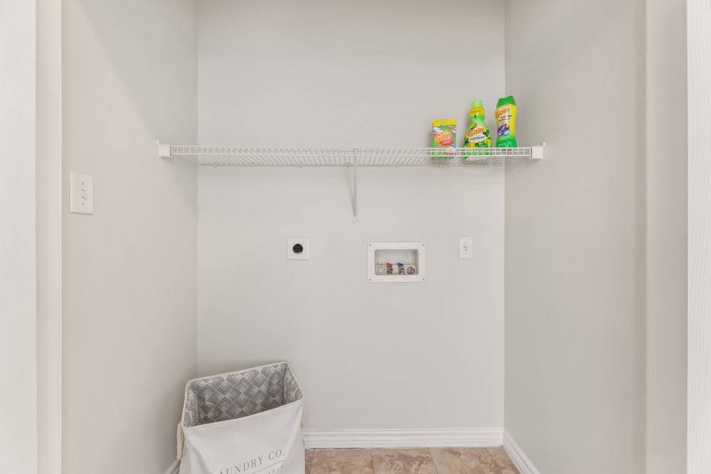 Inside a walk-in closet at Costa Ibiza in Houston, Texas