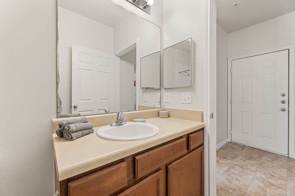 Bathroom at Costa Ibiza in Houston, Texas