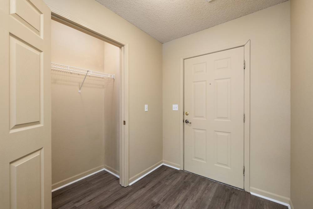 Bedroom with closet at Prairie Hill Estates in Carl Junction. MO