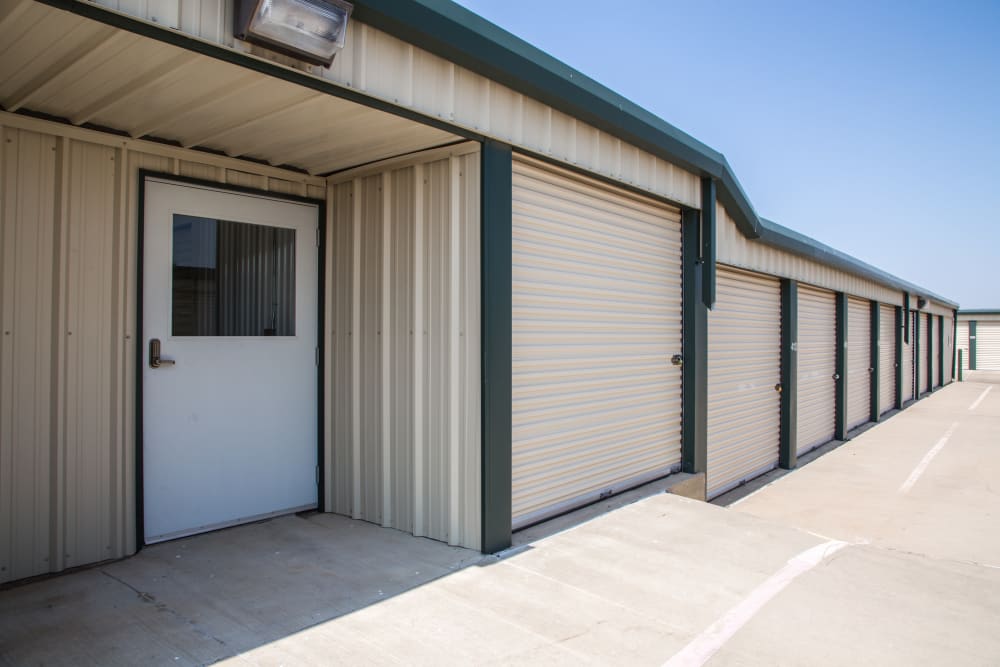 Office side entrance at Metro Self Storage in Amarillo, Texas