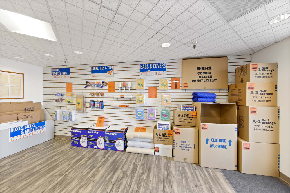 Packing and moving supplies available at A-1 Self Storage in La Mesa, California