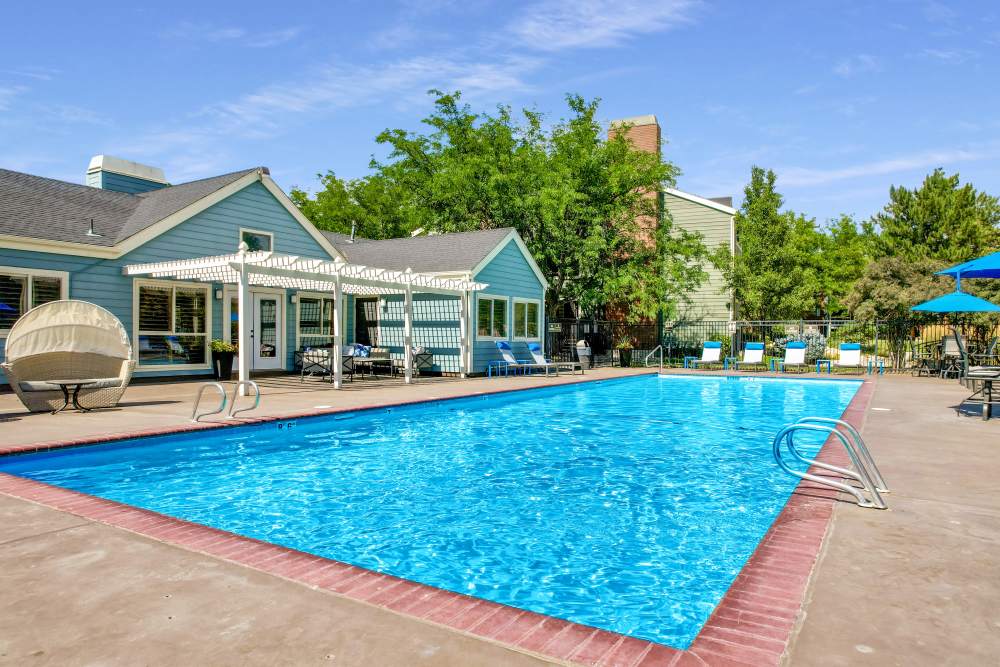 Swimming pool at Royal Ridge Apartments in Midvale, Utah