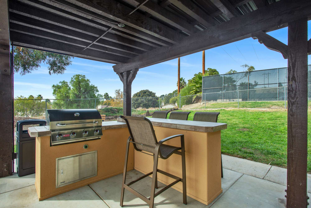 Grilling station at Shadow Ridge Apartments in Oceanside, California