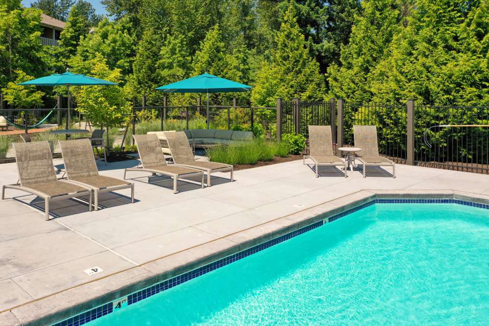 Large swimming pool at Brookside Village in Auburn, Washington