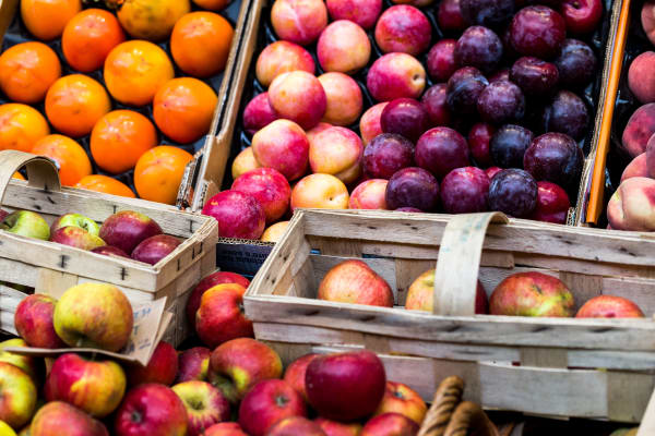 Baskets of fruit