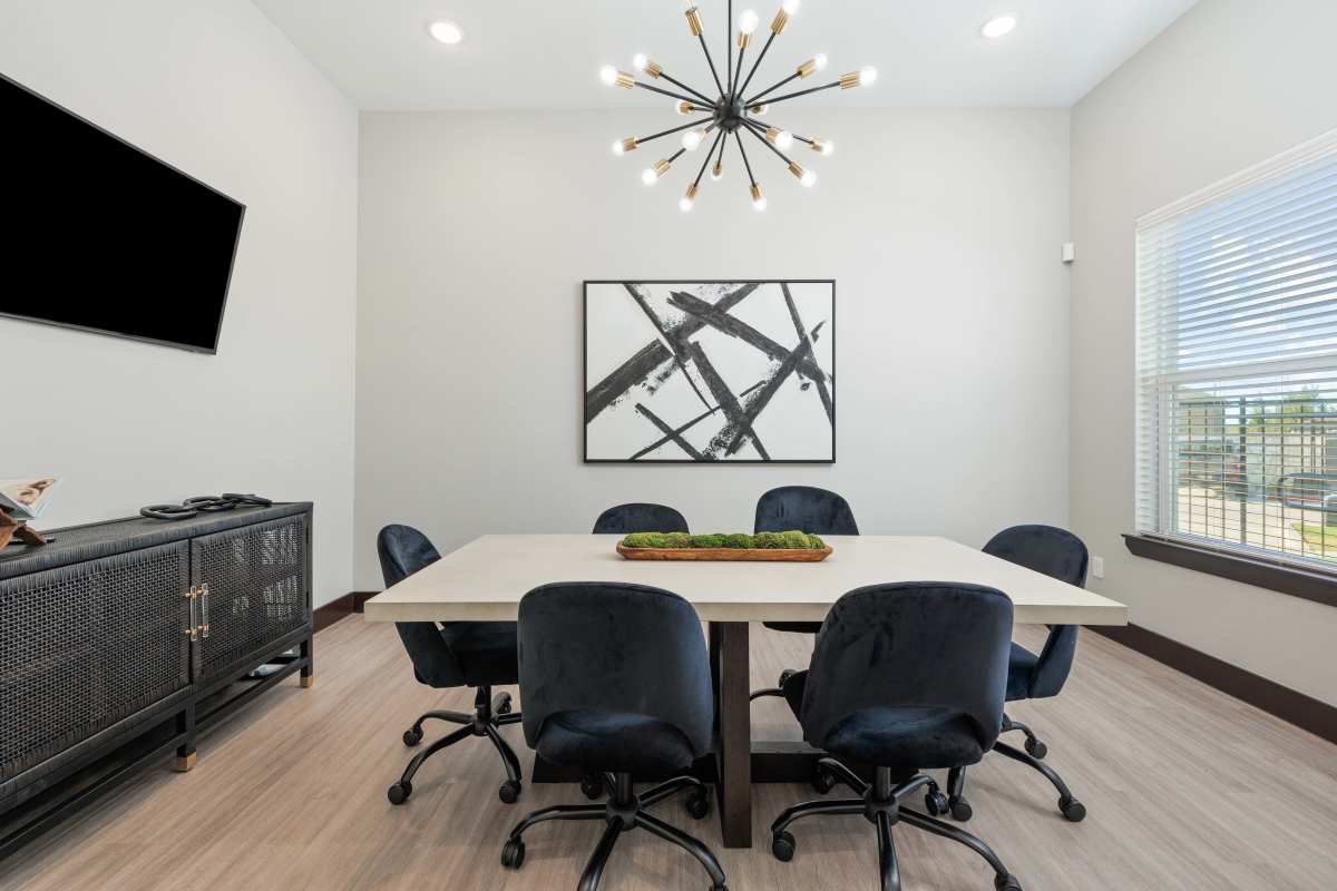 Professional business center at The Janson in Del Valle, Texas