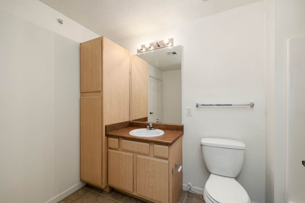 Bathroom with vanity unit at Villas At Copper Leaf in Nixa,Missouri