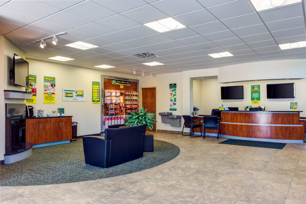 Office interior at Metro Self Storage in Deerfield, Illinois