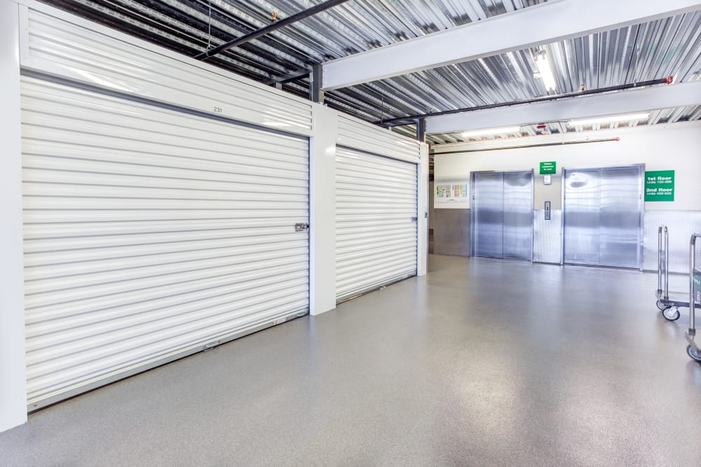 Elevator at Metro Self Storage in Northbrook, Illinois
