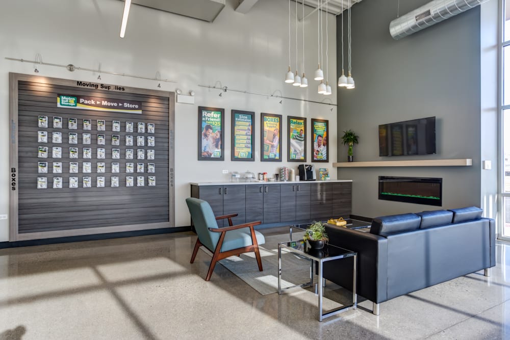 Clean front office at storage units in Buffalo Grove, Illinois
