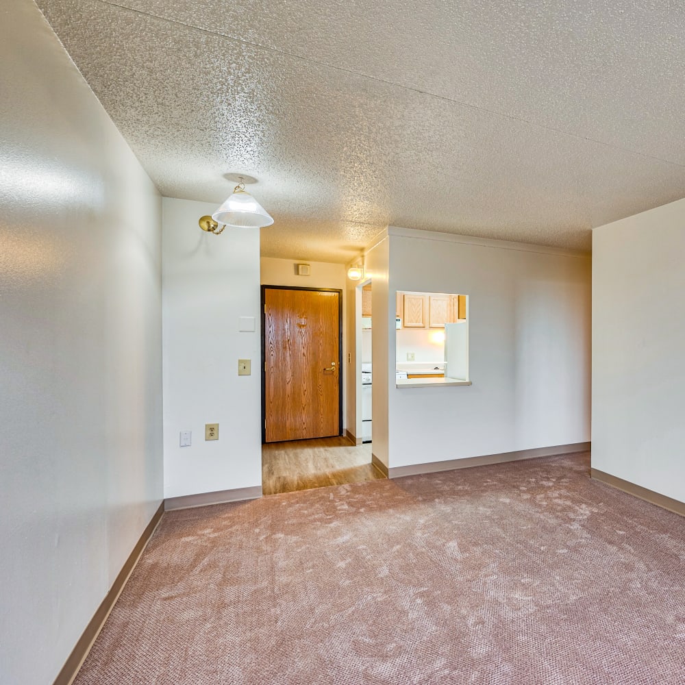 Model living space at Towne Centre Place in Ypsilanti, Michigan