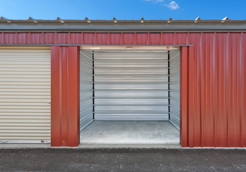 Interior storage units at Summit Self-Storage in Victor, Idaho