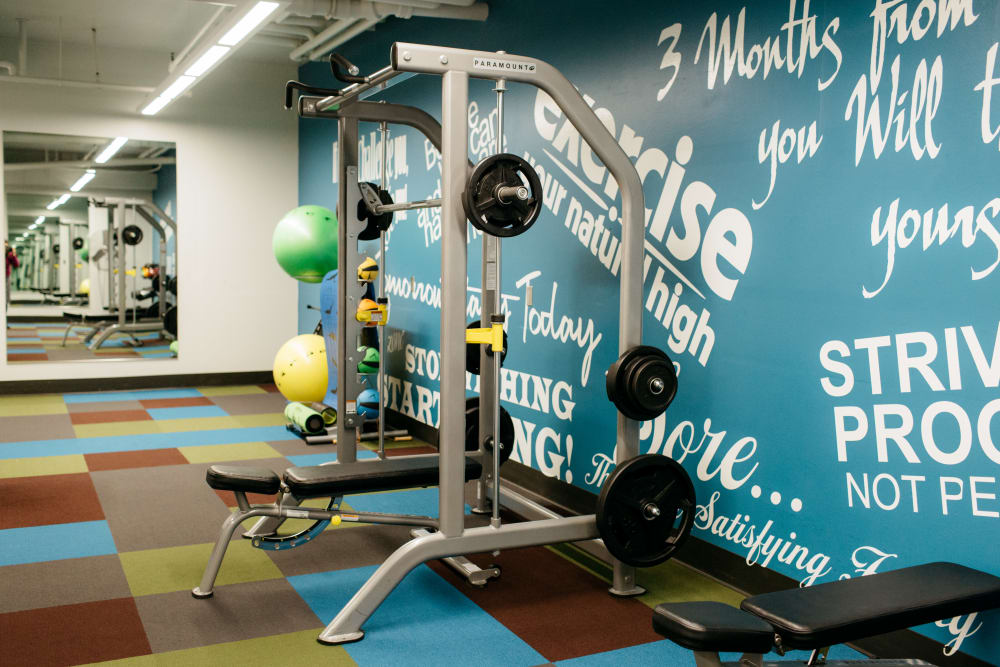 State of the art fitness center at MOD Apartments in Seattle, Washington