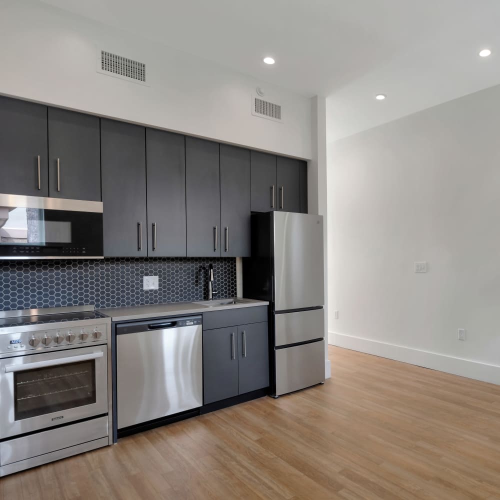 Kitchen with hard wood flooring at 189 Barksdale in Memphis, Tennessee