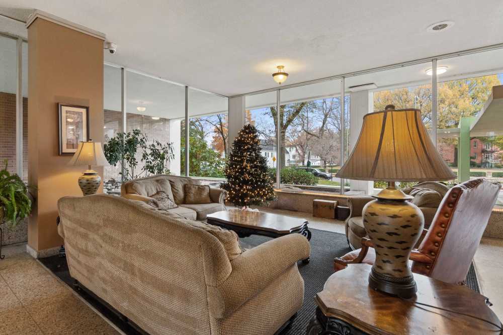 A view of the luxurious clubhouse at Central Gardens in Memphis, Tennessee