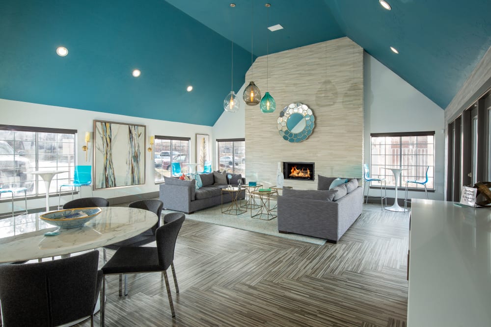 Community common area for resident use at Windgate Apartments in Bountiful, Utah