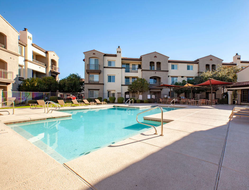 Resort-style pool and spa at Waterford at Peoria in Peoria, Arizona