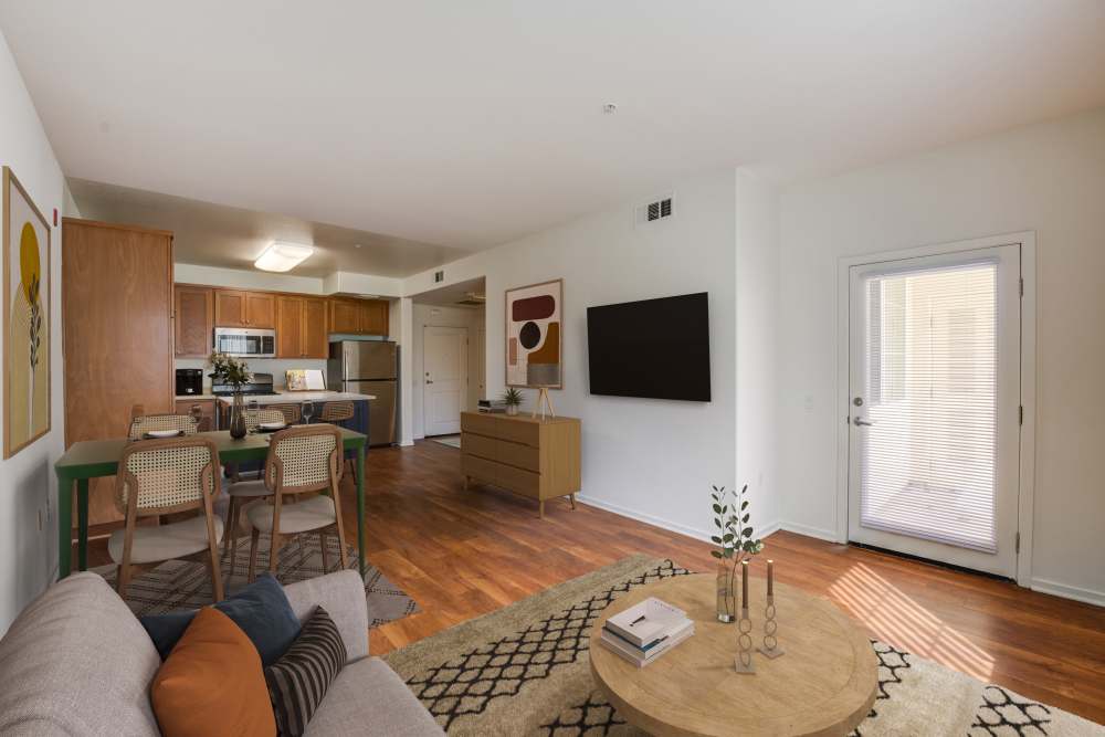 Living room at Hancock Terrace in Santa Maria,California