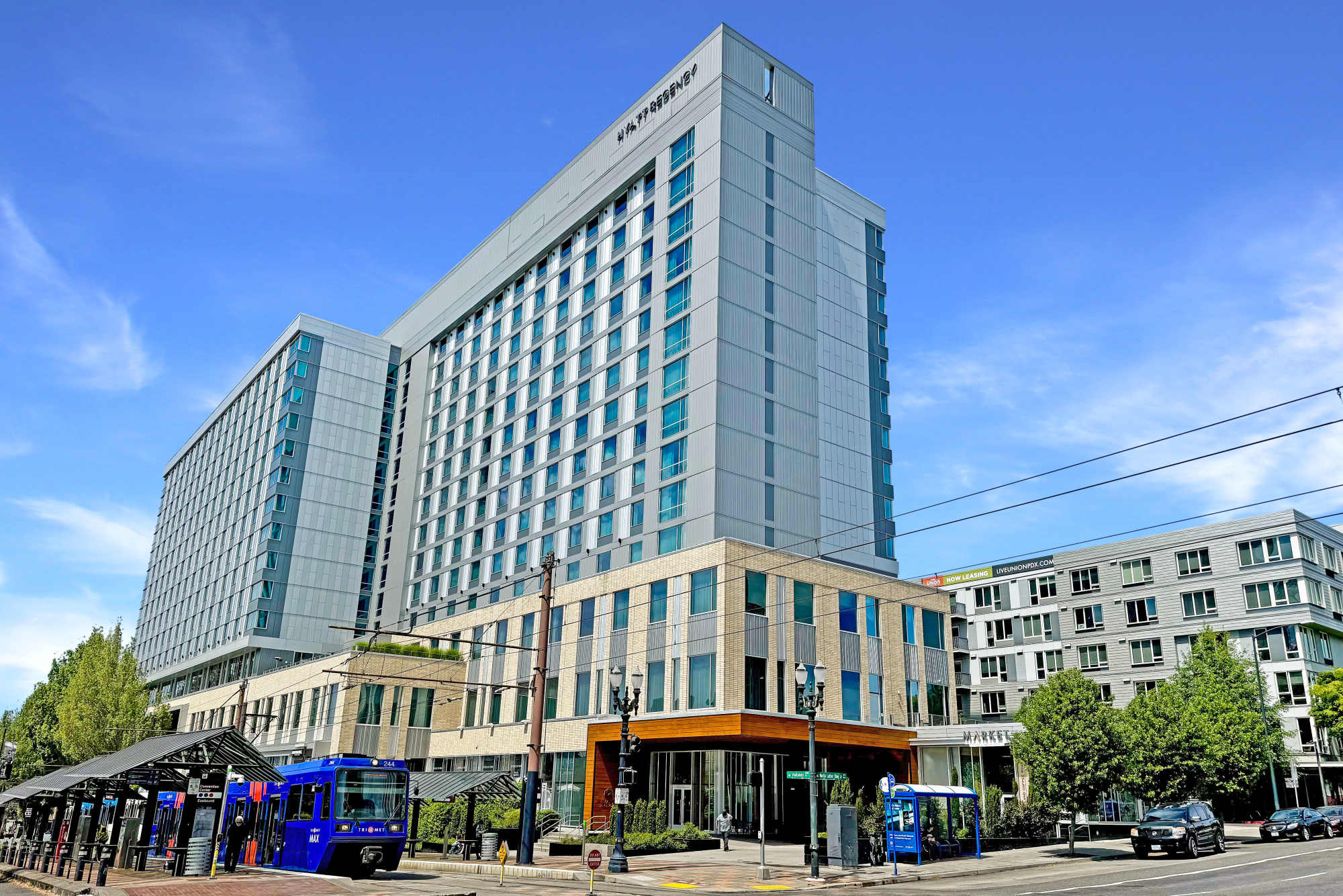 View of building at The Union in Portland. OR