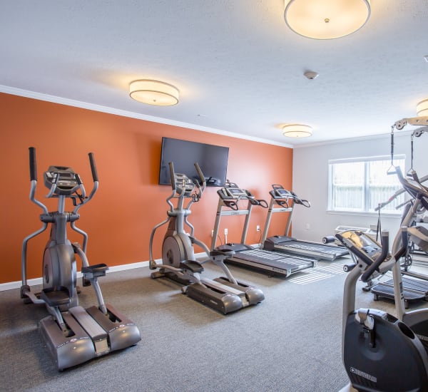 Fitness center at Villa Capri Apartments in Rochester, New York