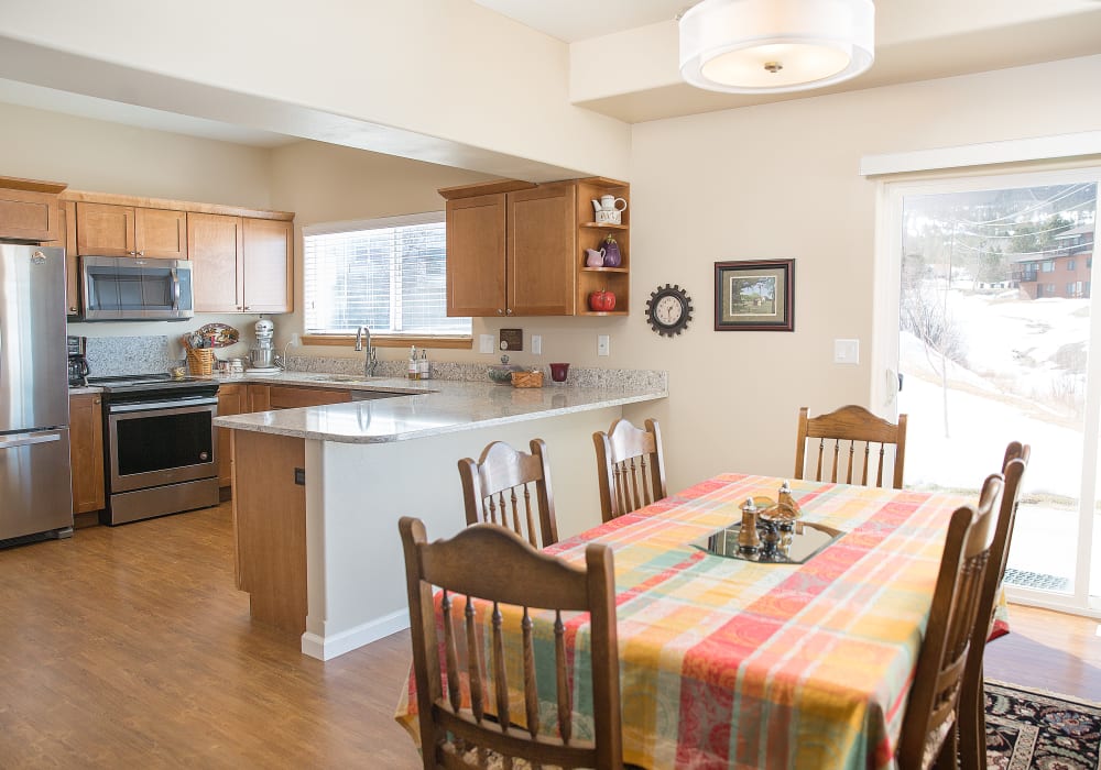 Kitchen in a cottage at Touchmark on Saddle Drive in Helena, Montana