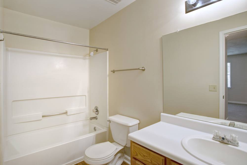 Bathroom with vanity and bathtub at Ridgewood at Greenbrier in Greenbrier, Tennessee