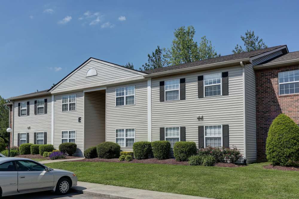 Community view with car parked at Ridgewood at Greenbrier in Greenbrier, Tennessee