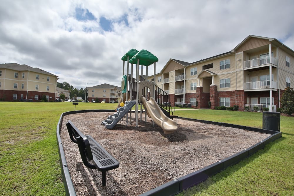 Children's playground at The Heights at McArthur Park in Fayetteville, North Carolina