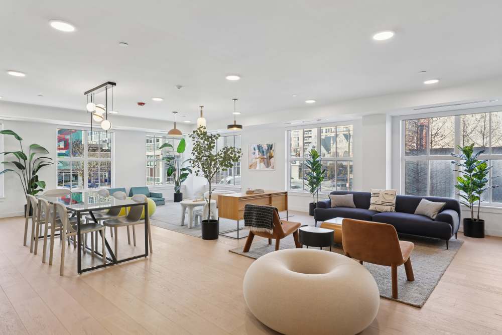 Community clubhouse at Mily on Green in Philadelphia, Pennsylvania