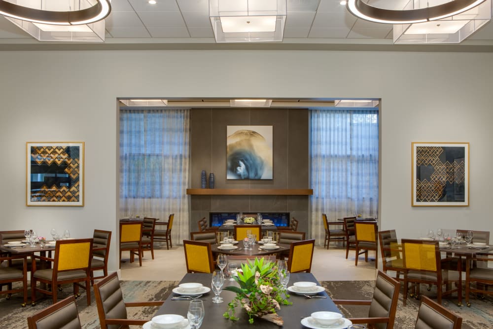 Exquisite dining room at Sage Glendale in Glendale, California