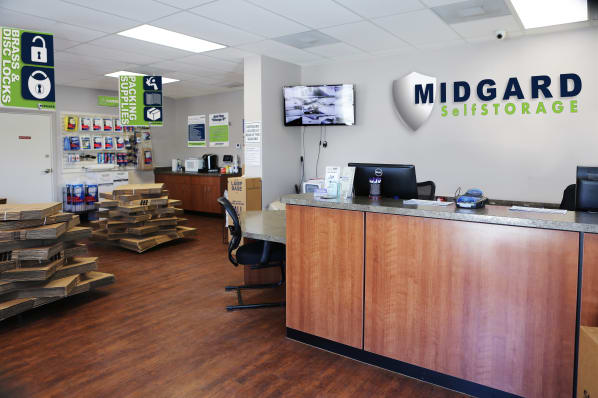 Office at Midgard Self Storage in Melbourne, Florida