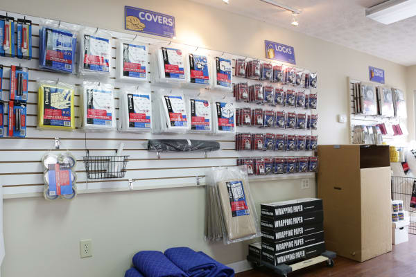 Covers and locks for sale at StoreSmart Self-Storage in Fayetteville, Georgia