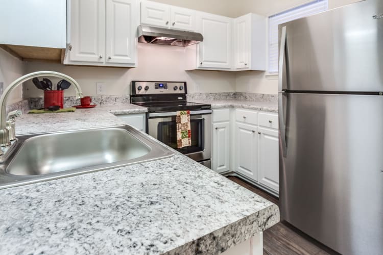 Luxury kitchen at Harrison Grande apartments