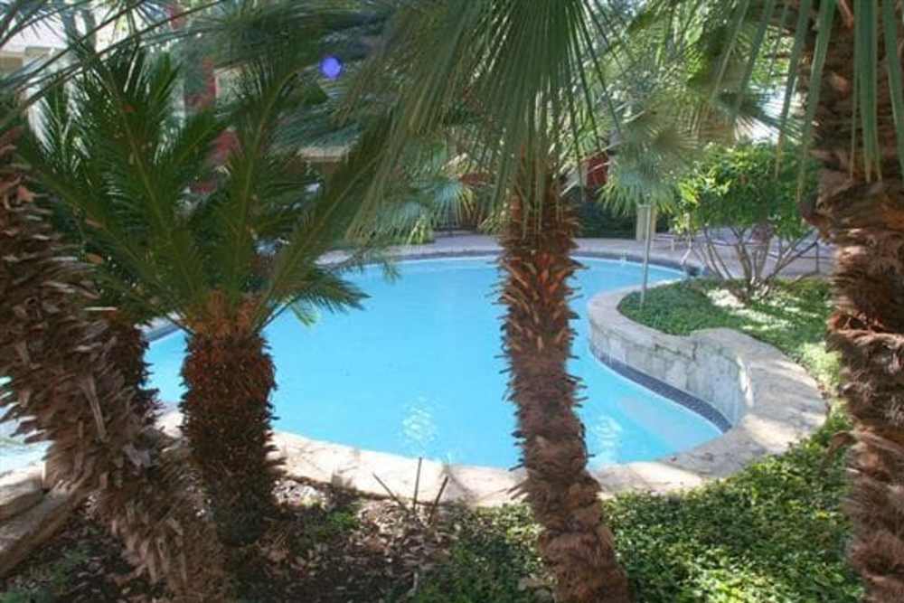 Serene swimming pool at Rock Canyon Apartments in San Antonio, Texas