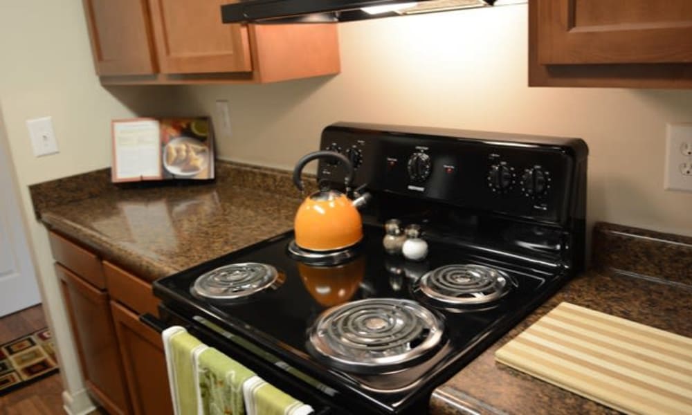 Kitchen at Lakeside Landing Apartments in Lakeside Park, Kentucky