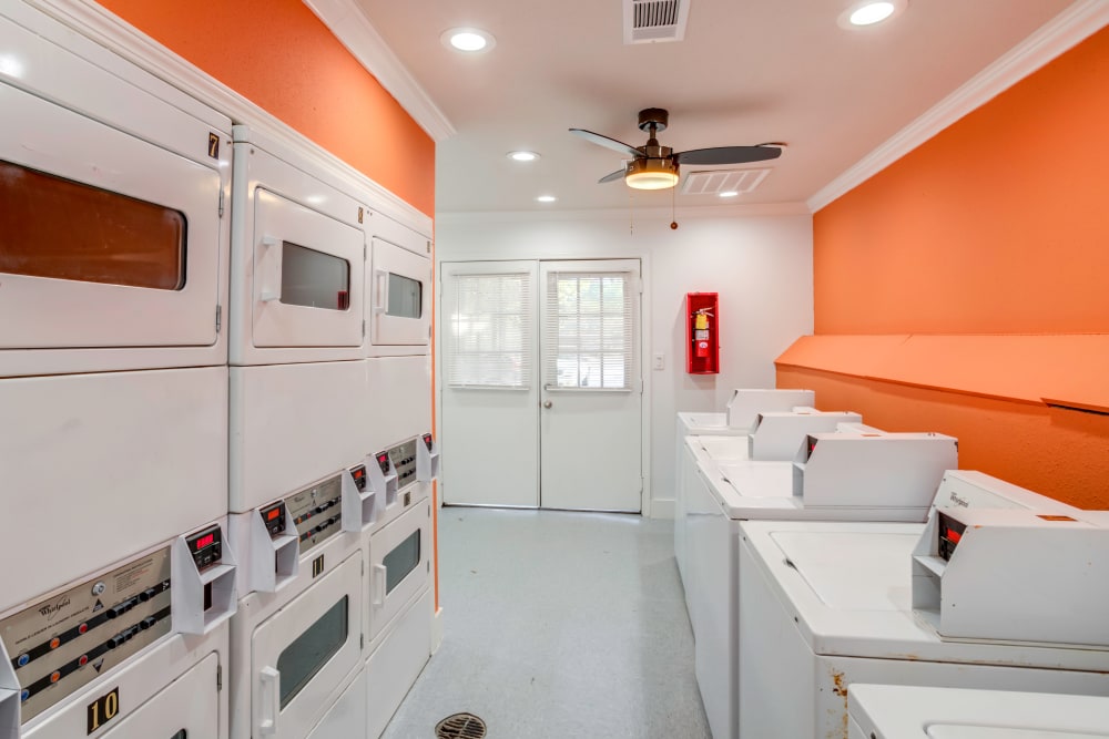 Laundry facility at The Reserve at City Center North in Houston, Texas