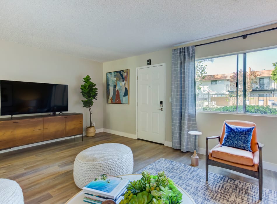 Spacious living room in a model home at Terra Camarillo in Camarillo, California