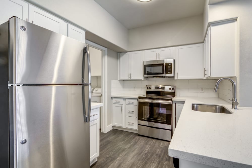 Kitchen at apartments in Chandler, Arizona