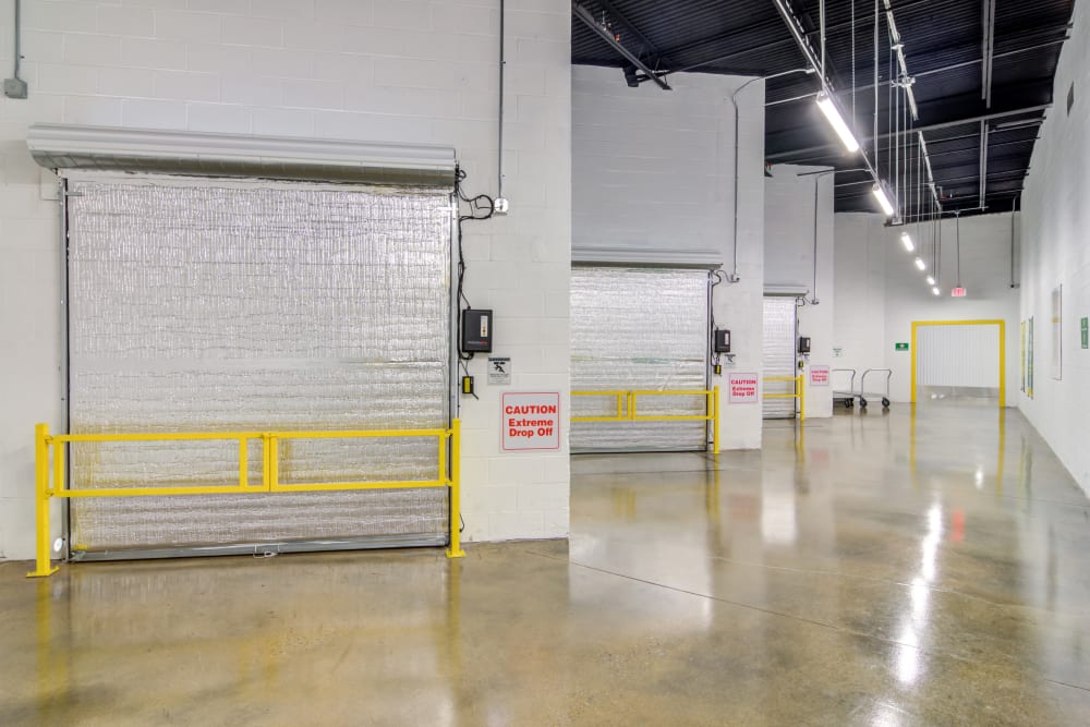 Indoor storage units at Metro Self Storage