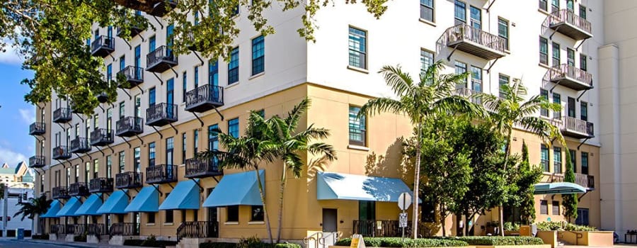 Exterior view of The Exchange Lofts in Fort Lauderdale, Florida
