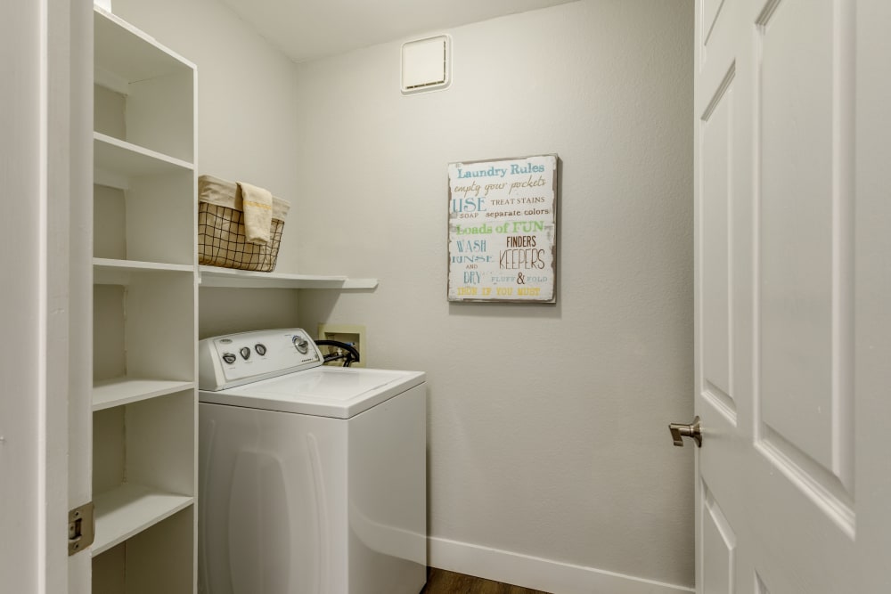 Enjoy the convenience of an in-unit washing machine at Altitude Westminster in Westminster, Colorado