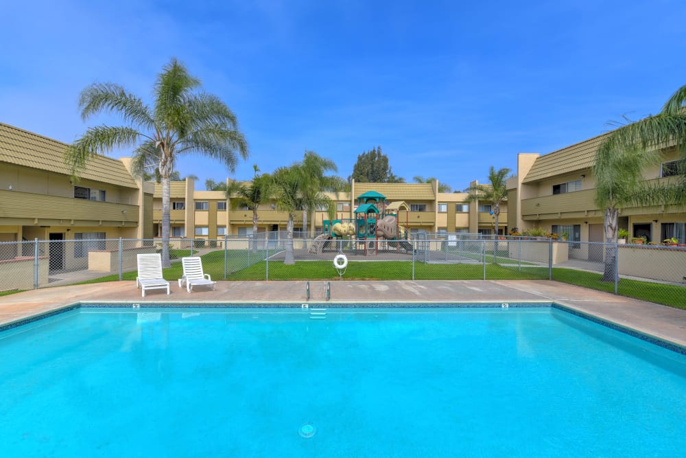 Rendering pool at Royal Village Apartments in San Diego, California