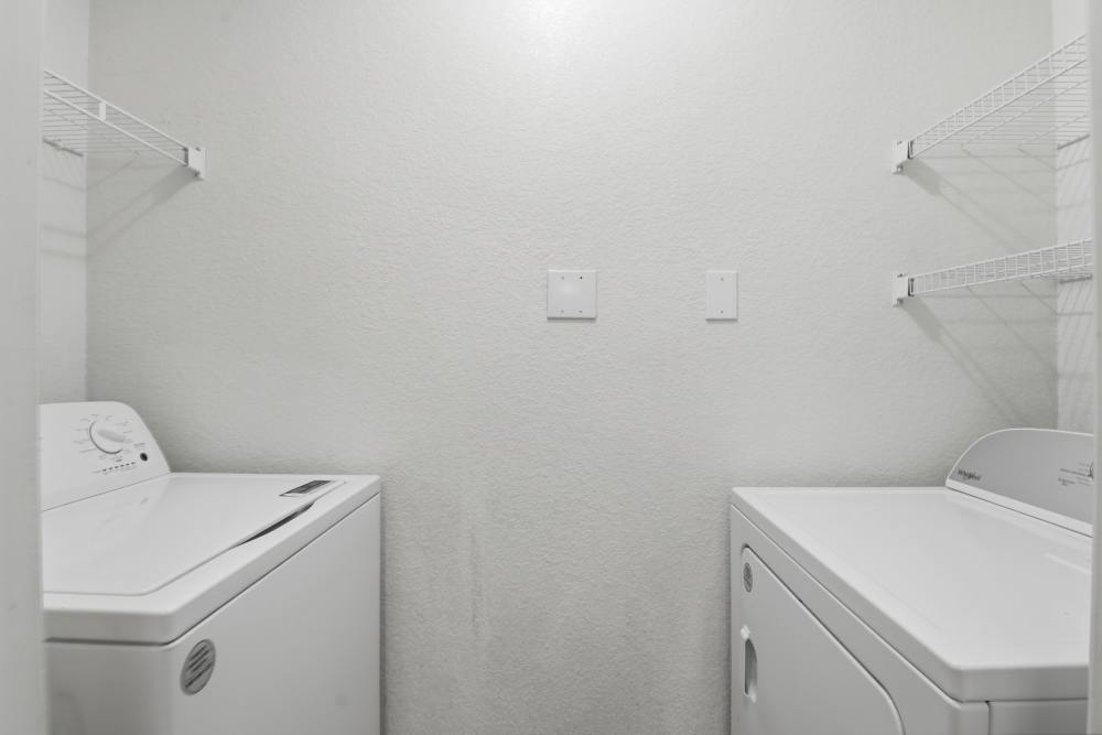 Laundry room at Avalon Park in Brownfield, Texas